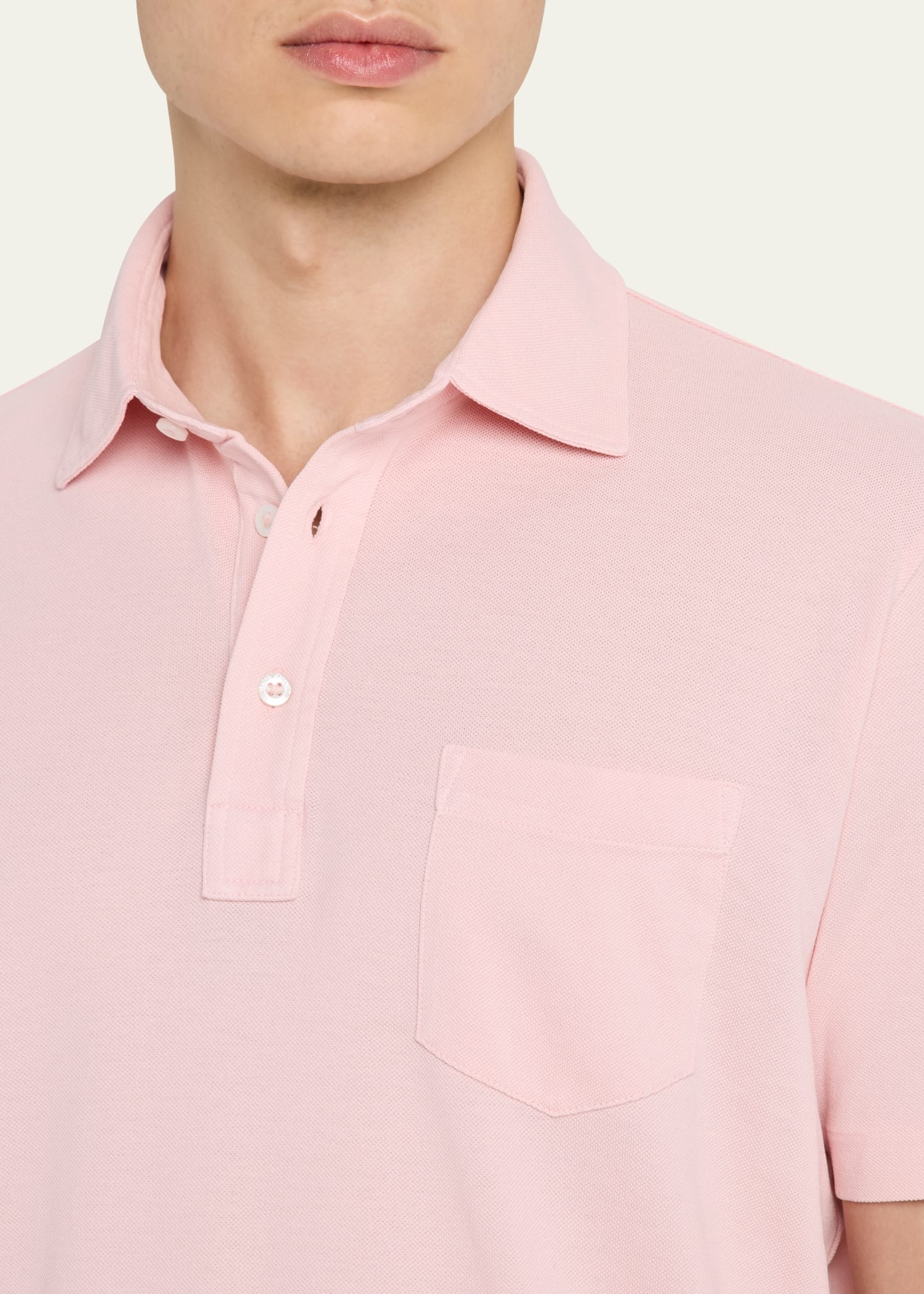 Men's Custom Slim Pique Polo Shirt - 5