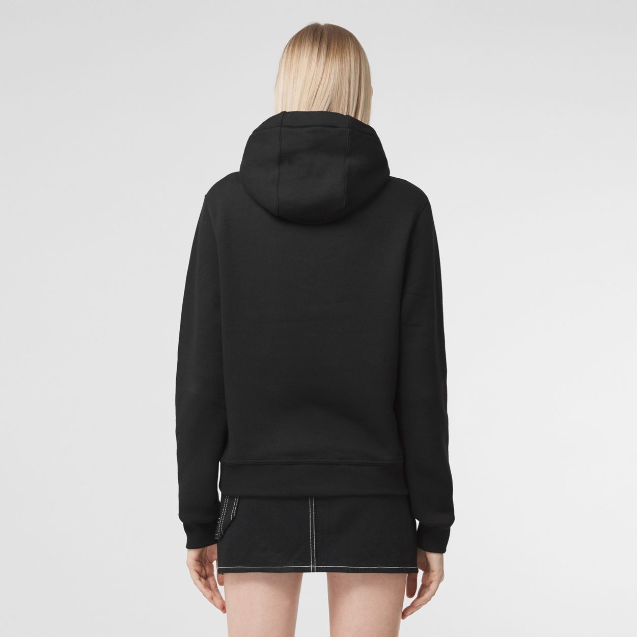 Logo Graphic Cotton Jersey Oversized Hoodie - 4