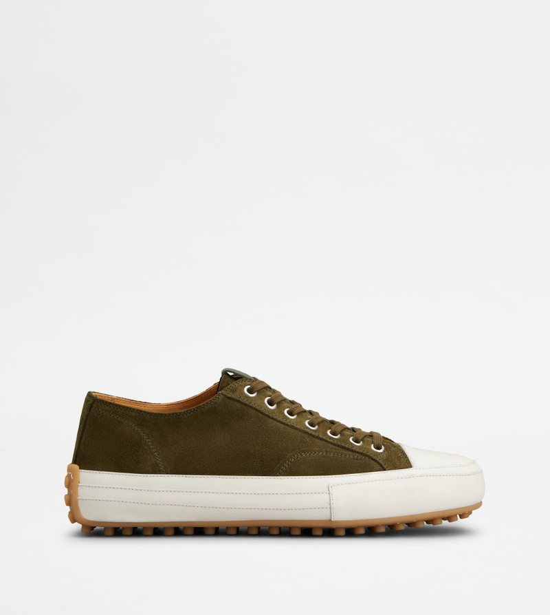 SNEAKERS IN SUEDE - GREEN 1
