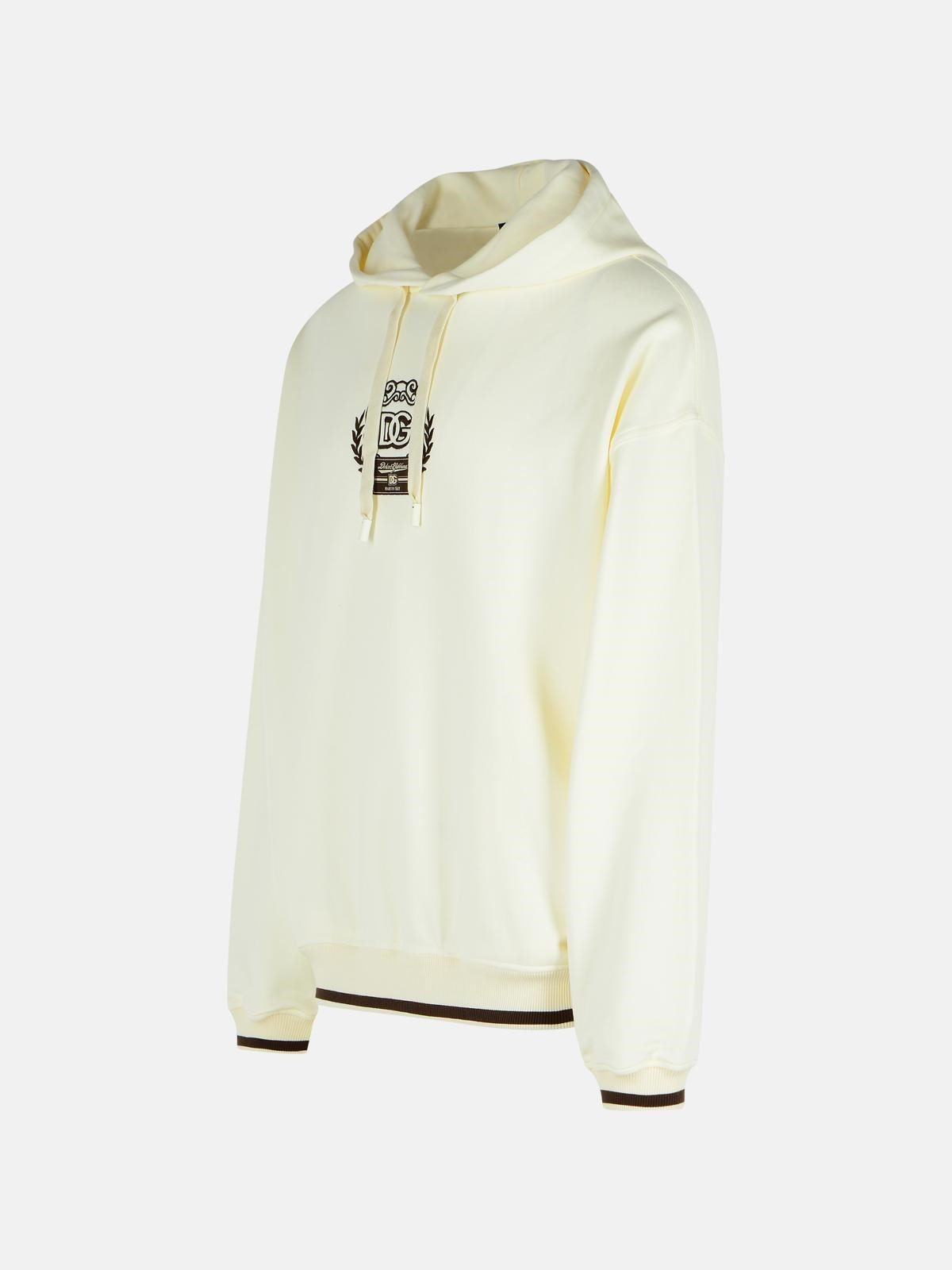 IVORY COTTON SWEATSHIRT - 2