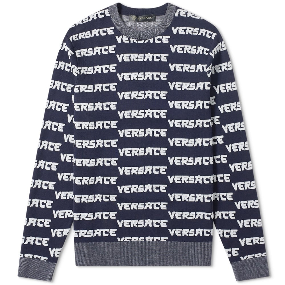 Versace Japanese Logo Intarsia Knit - 1