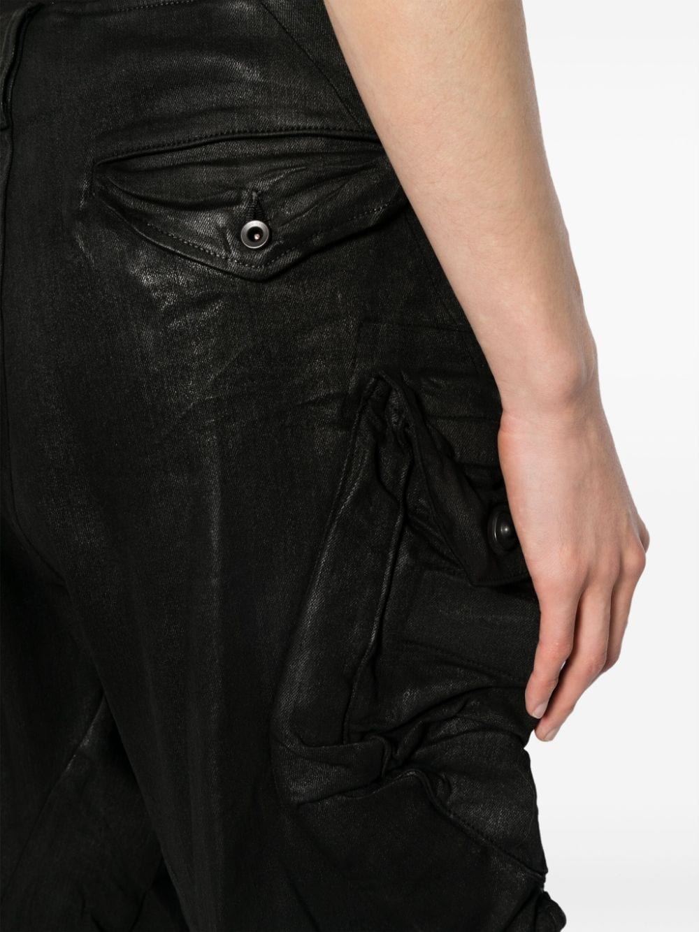 Julius straight-leg coated cargo trousers | REVERSIBLE