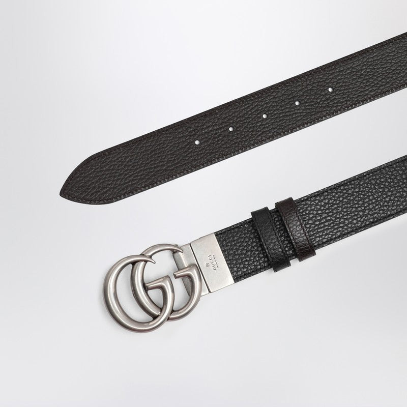 Gucci Black Gg Marmont Reversible Belt Men - 2