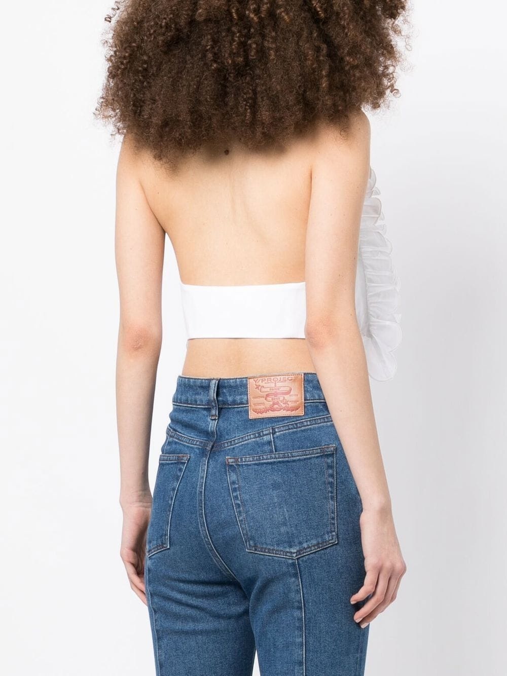 crystal-embellished cropped top - 4