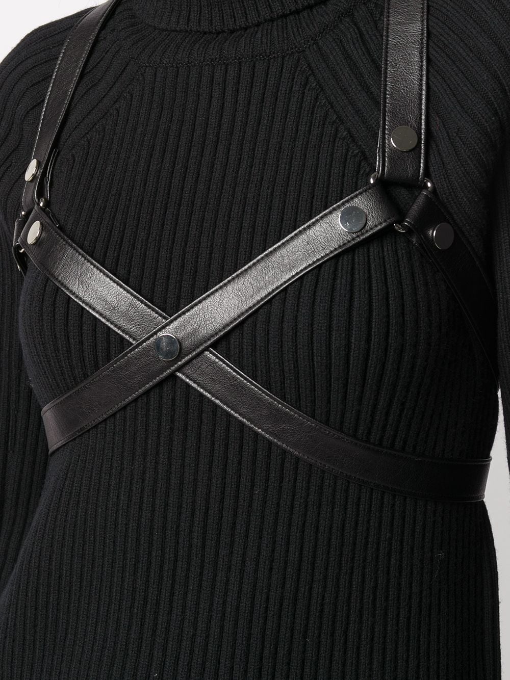 harness-detail knit jumper - 5