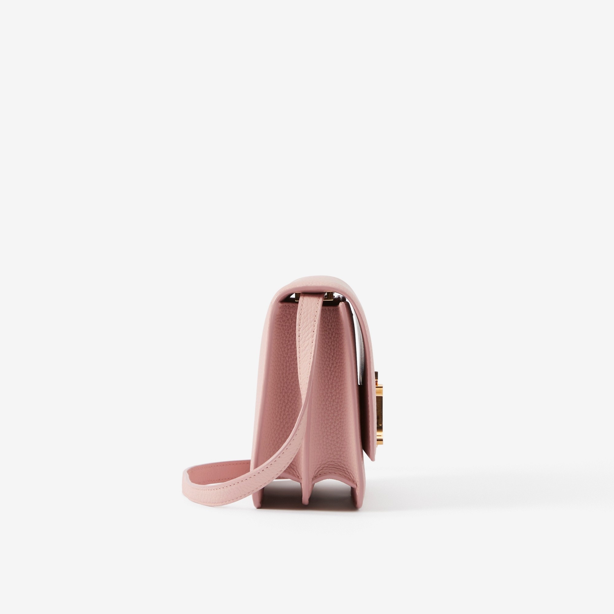 Topstitched Grainy Leather Small TB Bag - 2