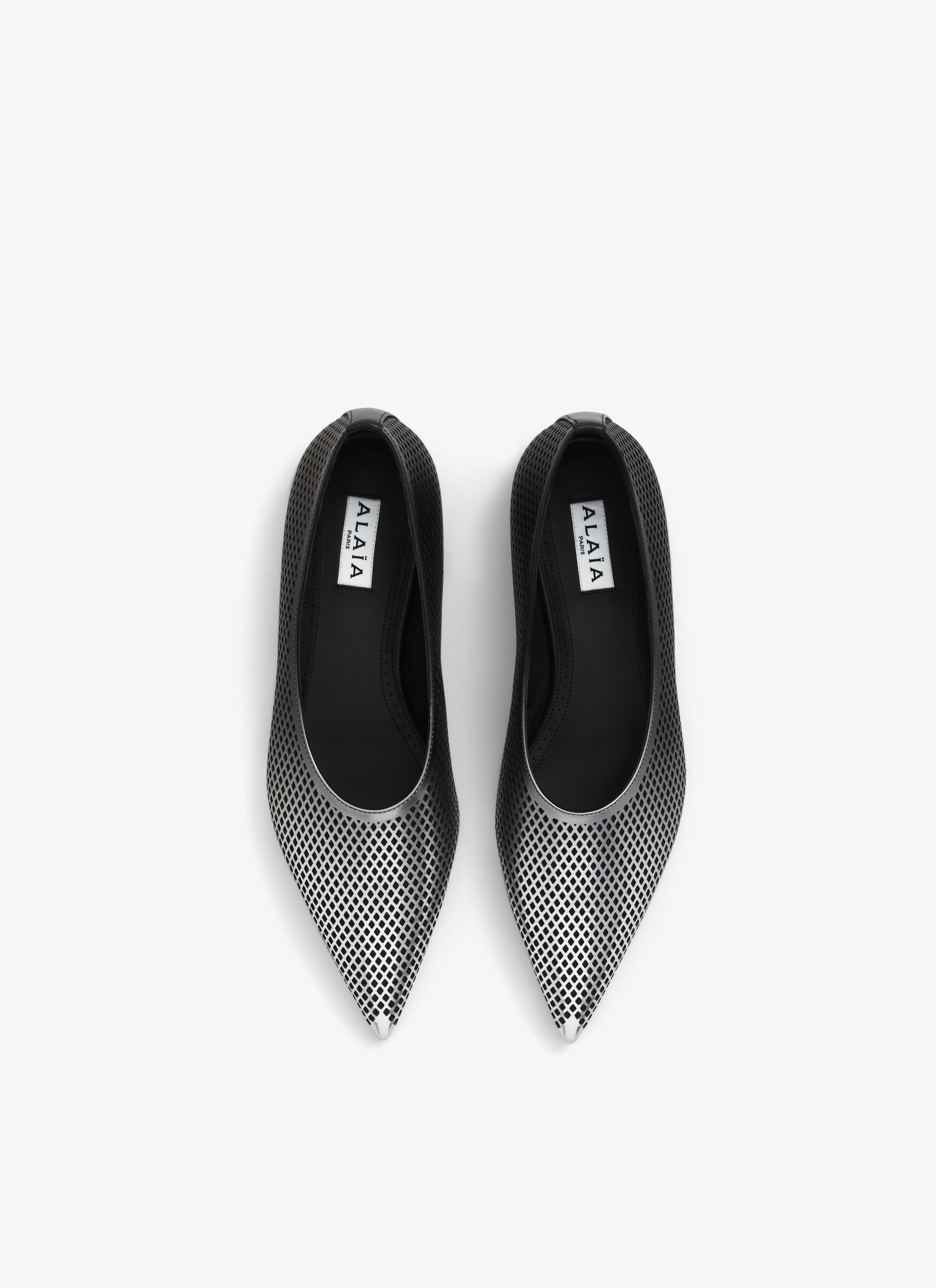 MESH FLATS IN DÉGRADÉ MESH CALFSKIN - 3
