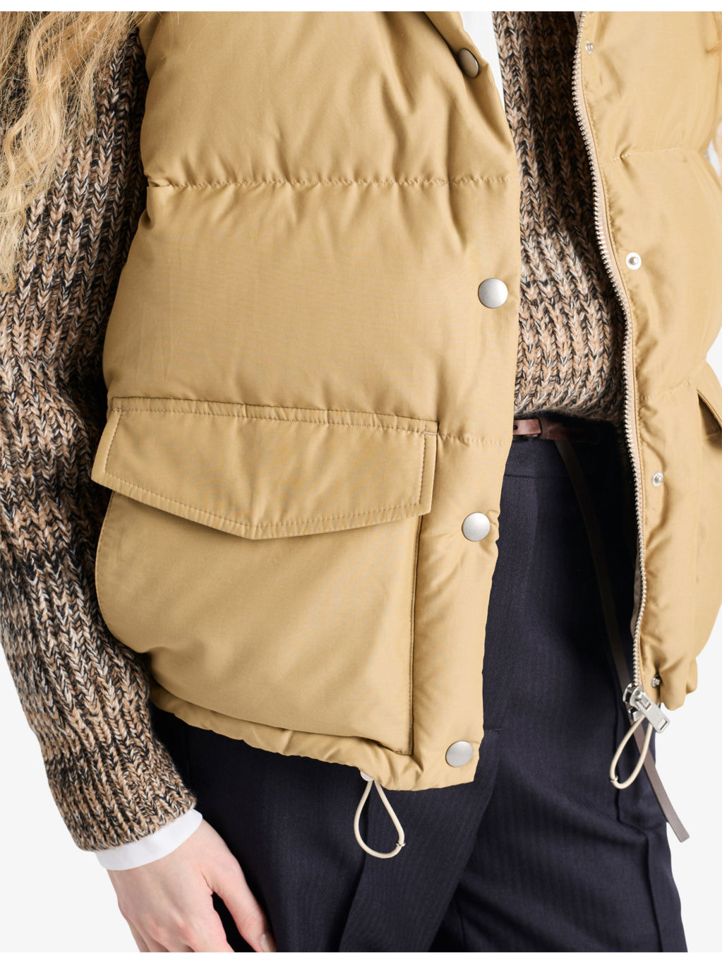 Triangle-Logo Technical Fabric-Down Gilet - 6