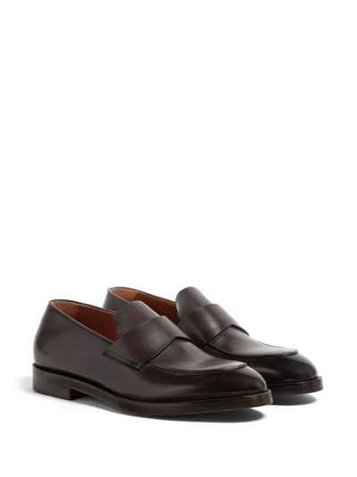 ZEGNA Torino leather loafers outlook