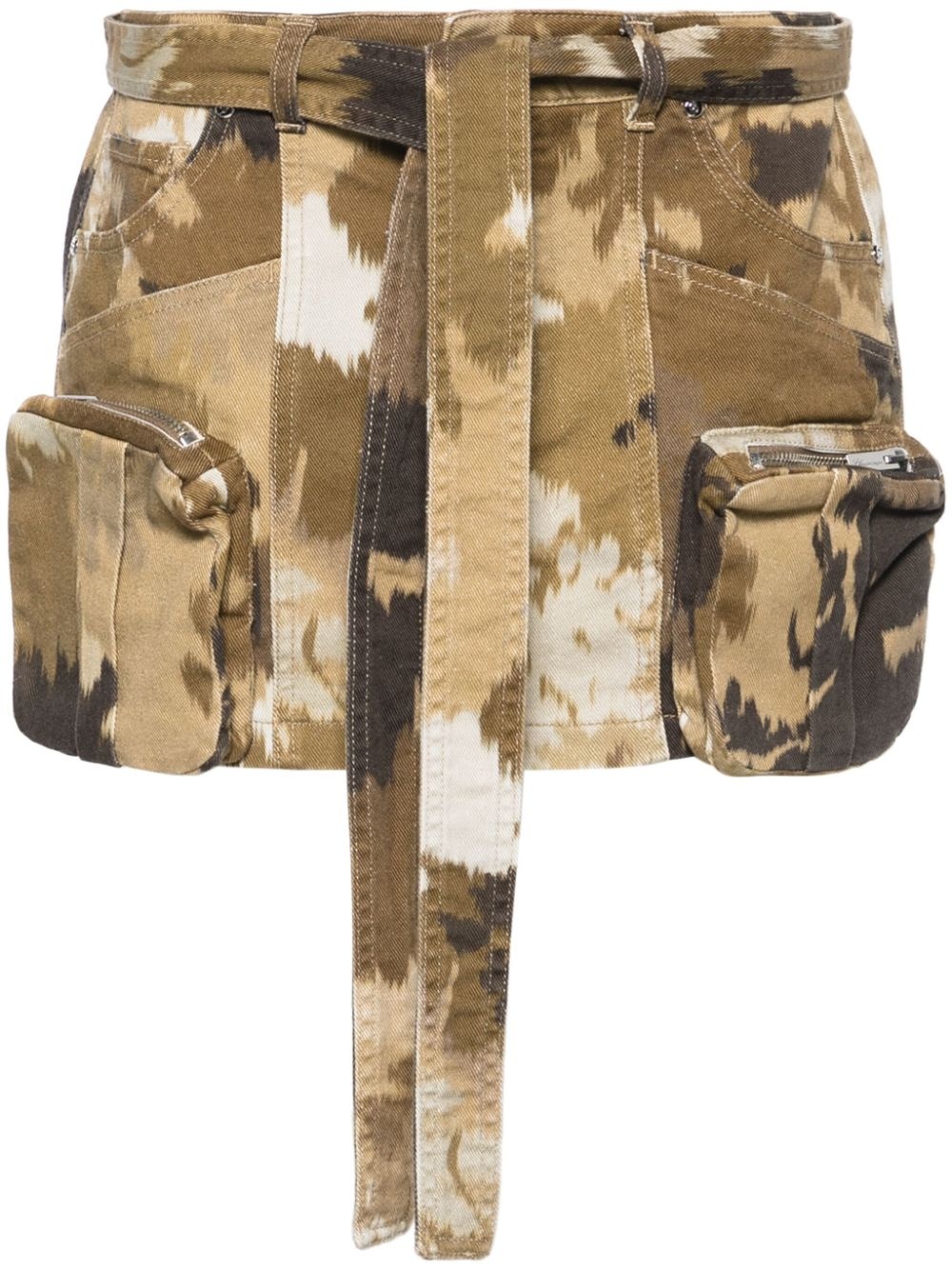 camouflage-print mini skirt - 1