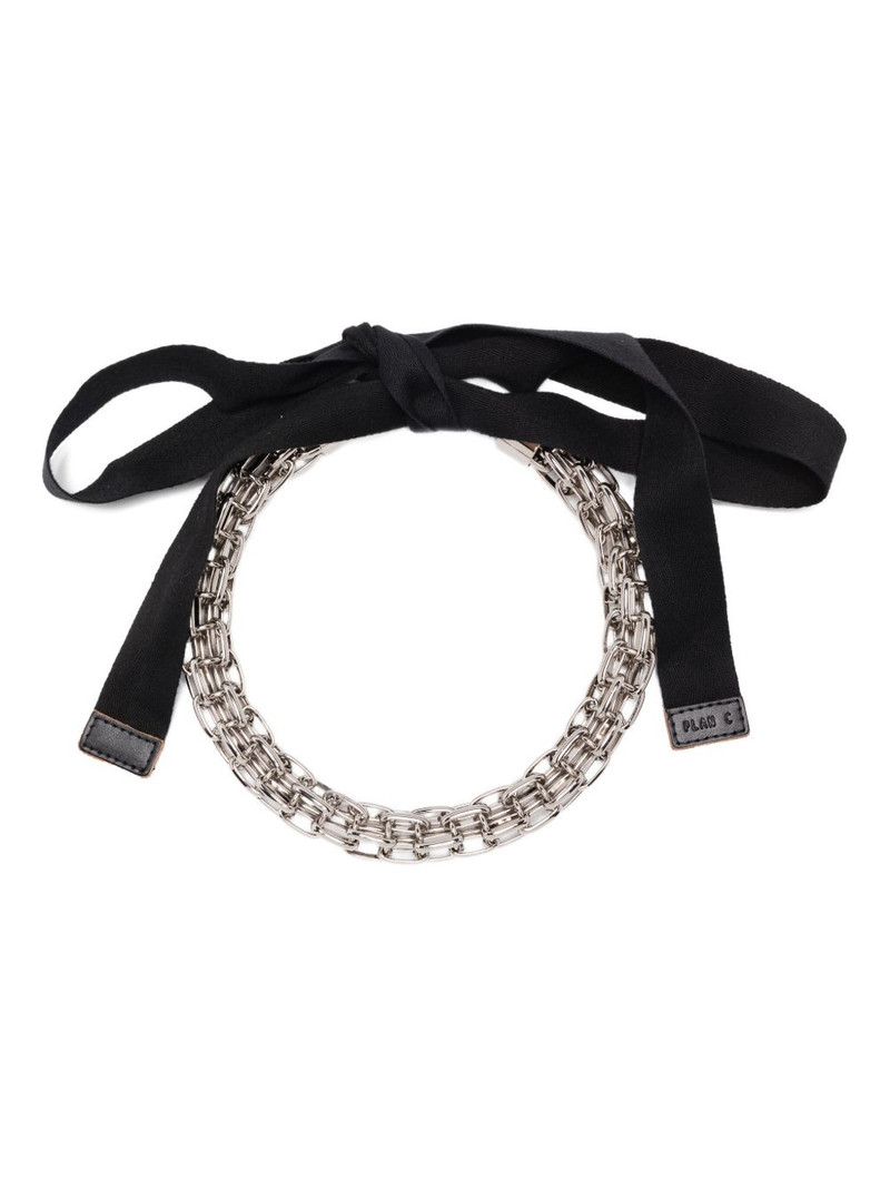 chain-link ribbon necklace 1