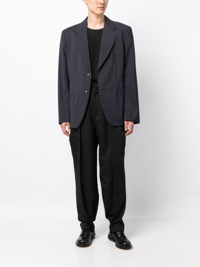ADER error pleated jacquard tailored trousers outlook