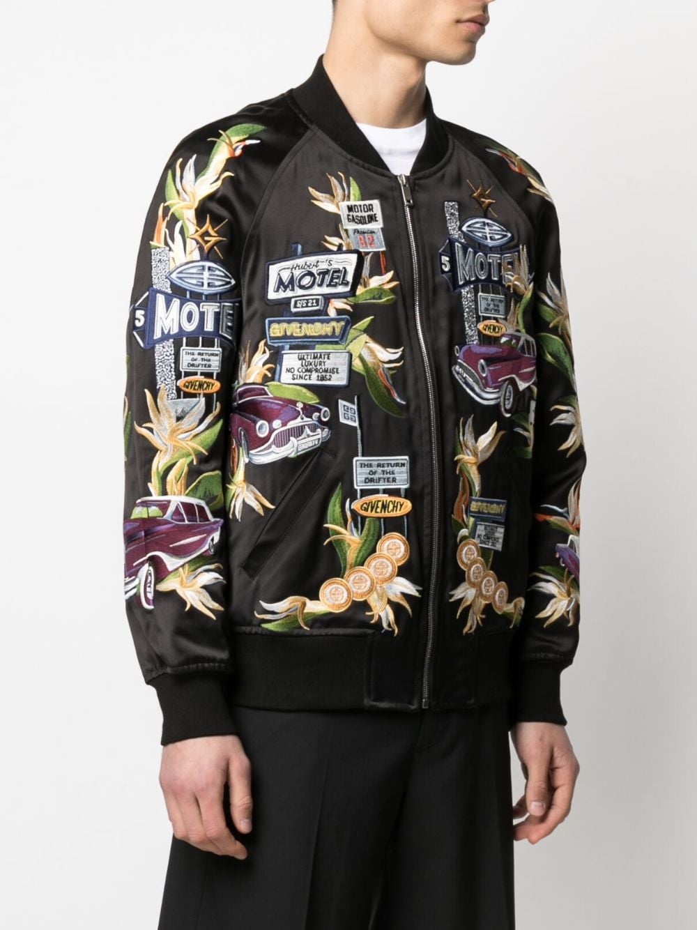 motel-embroidered bomber jacket - 3