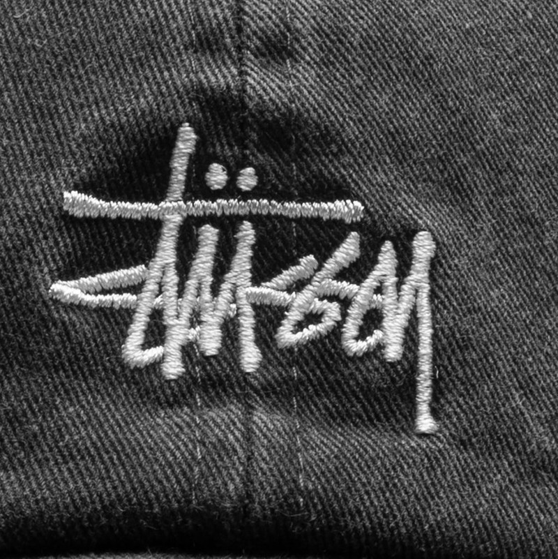 Stüssy BASIC WASHED LOW PRO CAP - CHARCOAL outlook