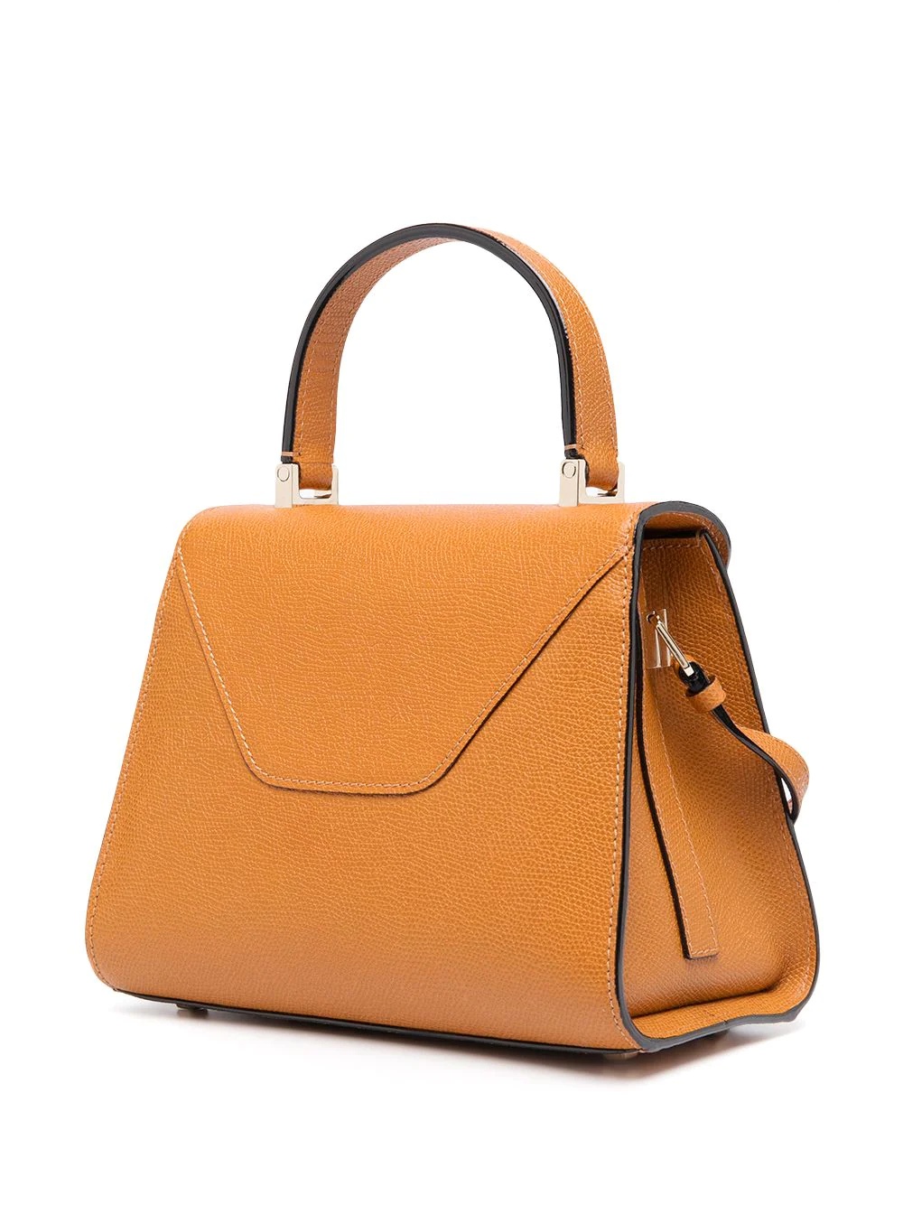 foldover leather tote bag - 5