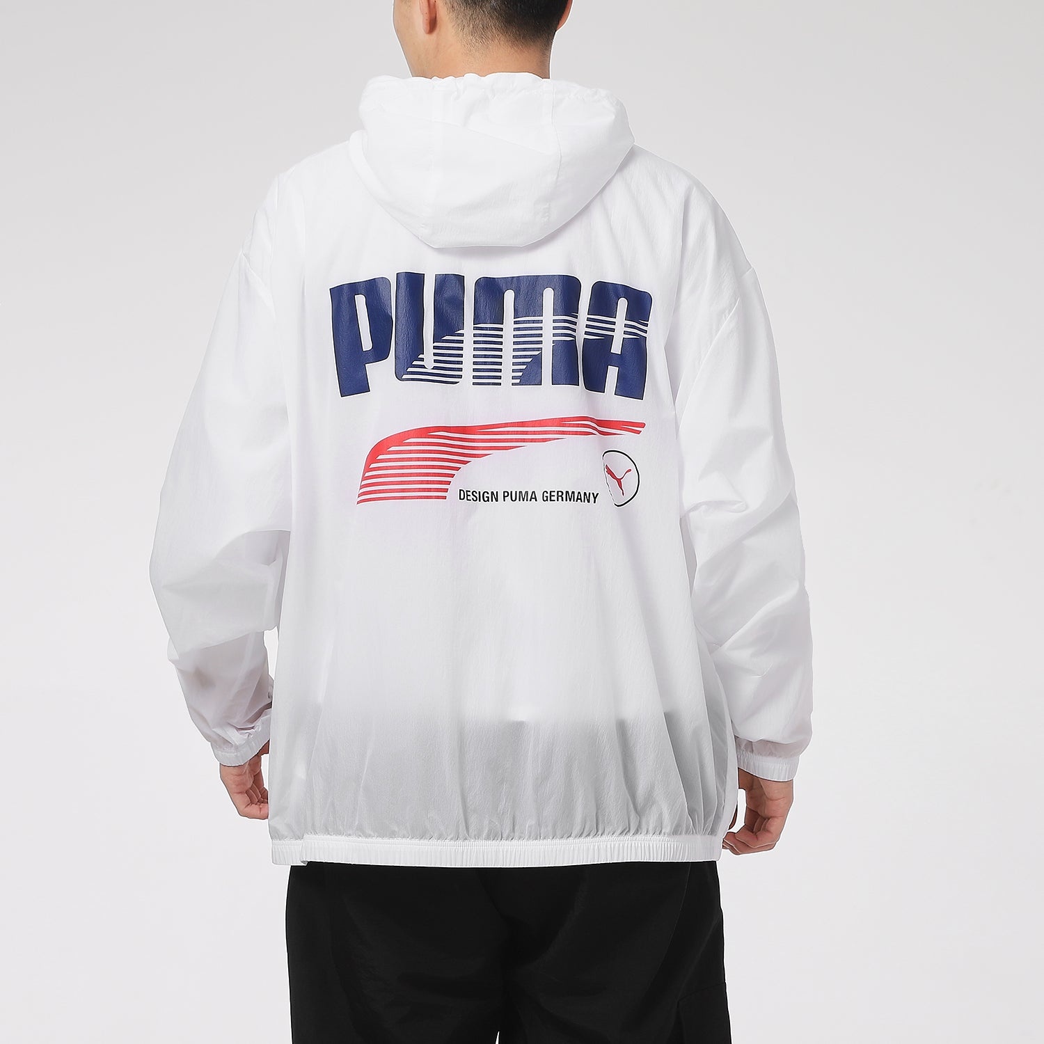 PUMA Decor 8 Lightweight Woven Jacket 'White Blue Red' 531487-02 - 3