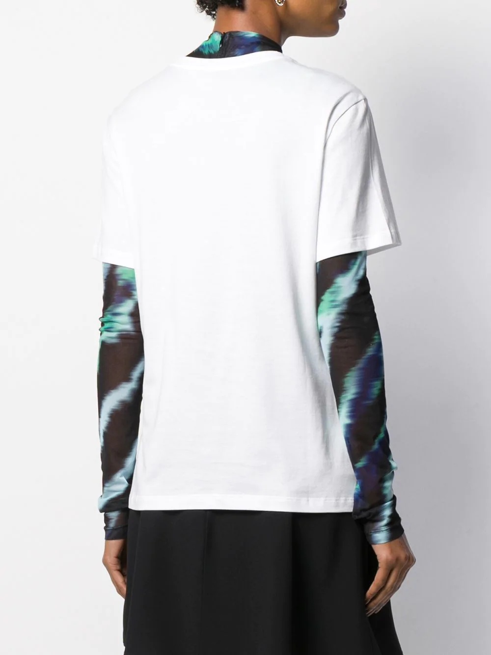 metallic Medusa print T-shirt - 4