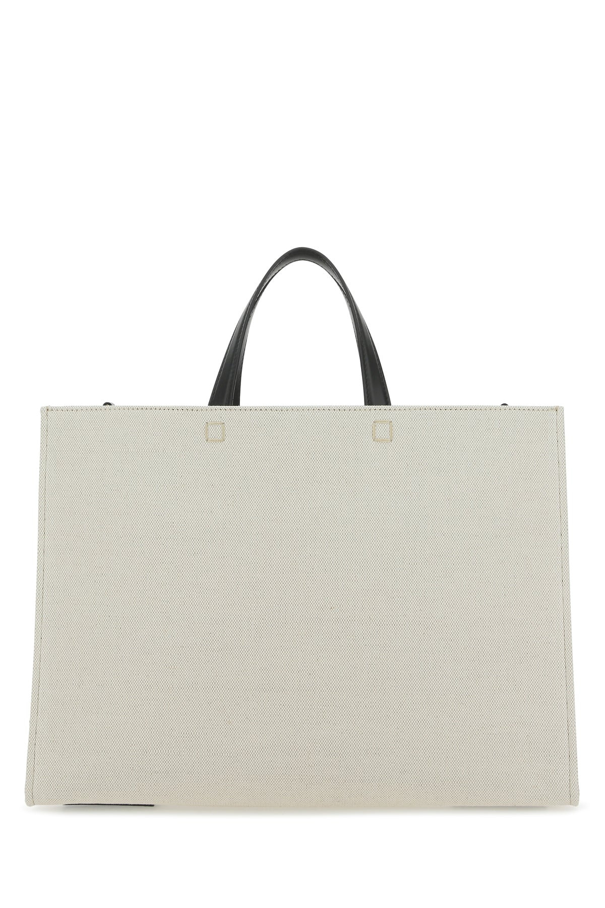 Ivory canvas medium G shopping bag - 3
