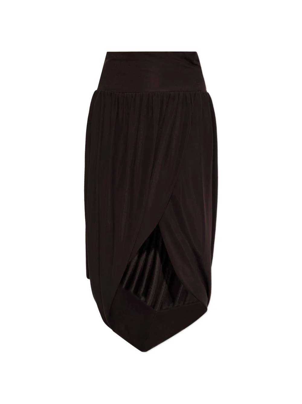draped midi skirt - 1