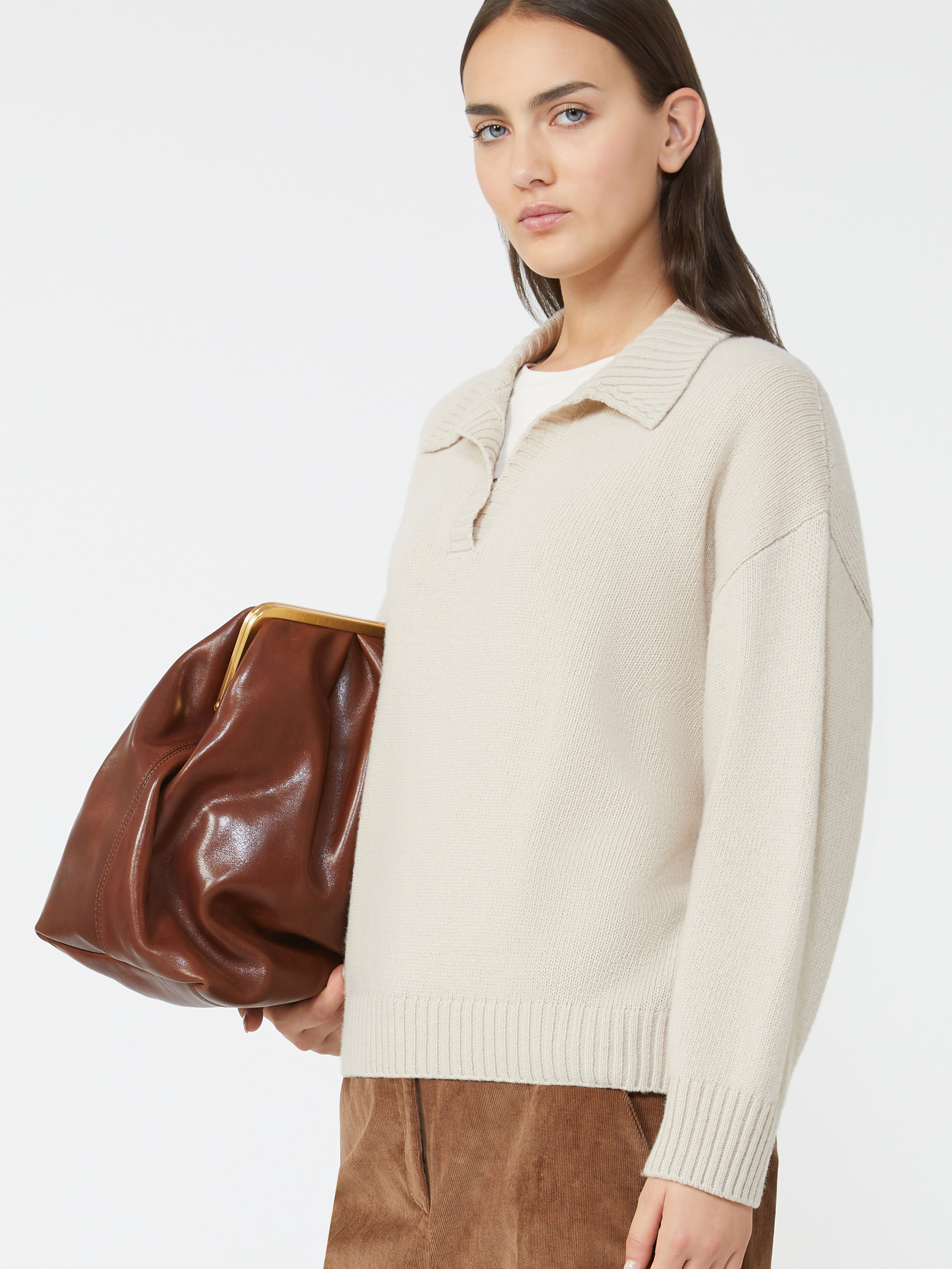 AGRE Wool knit polo shirt - 5