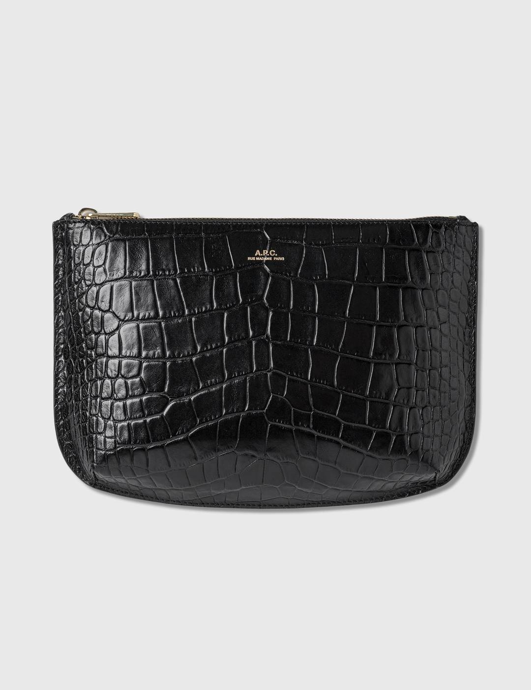 Sarah Pouch In Embossed Croco - 3