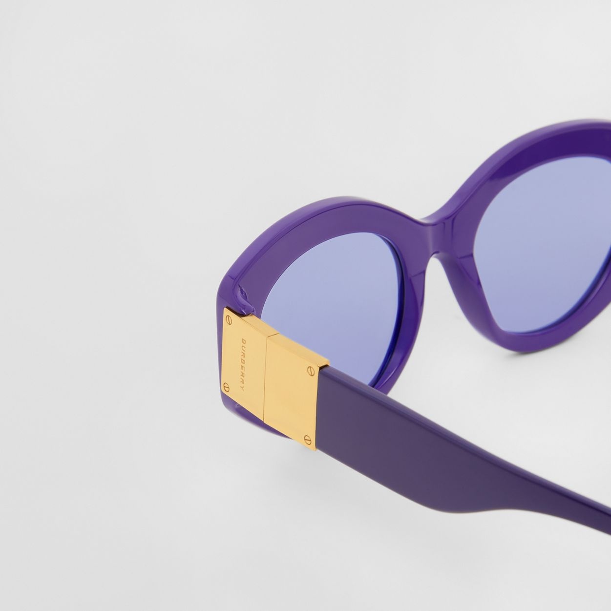 Hardware Detail Cat-eye Frame Sunglasses - 2