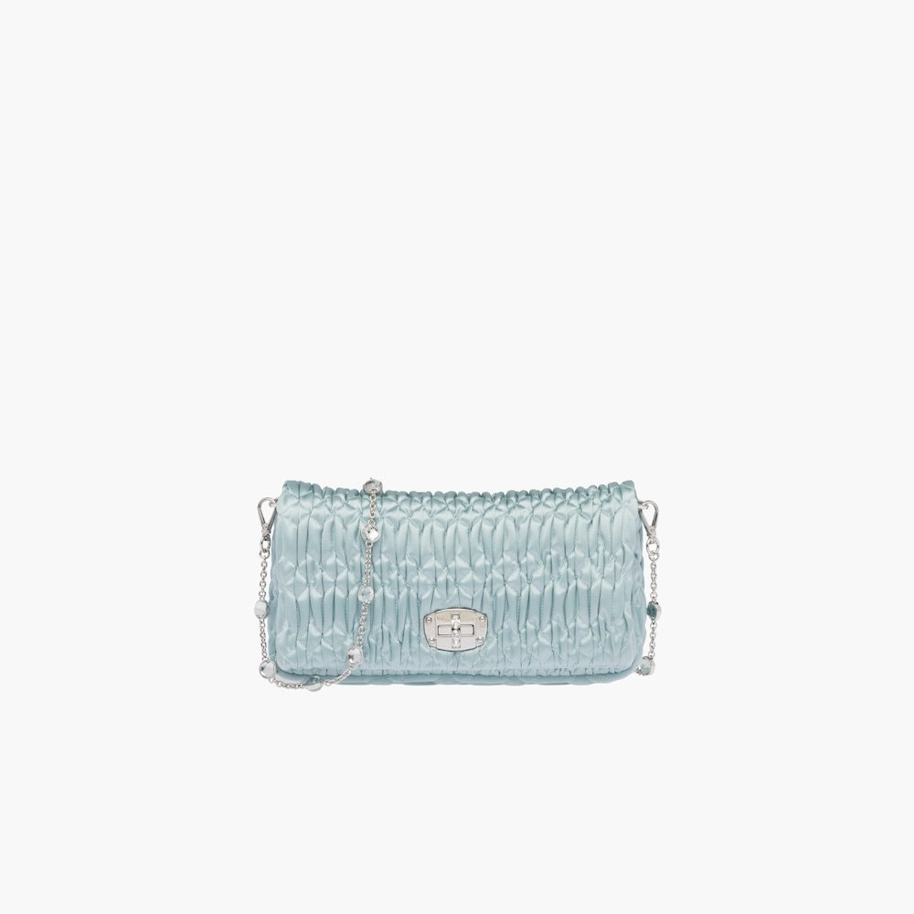 Miu Crystal satin bag - 1