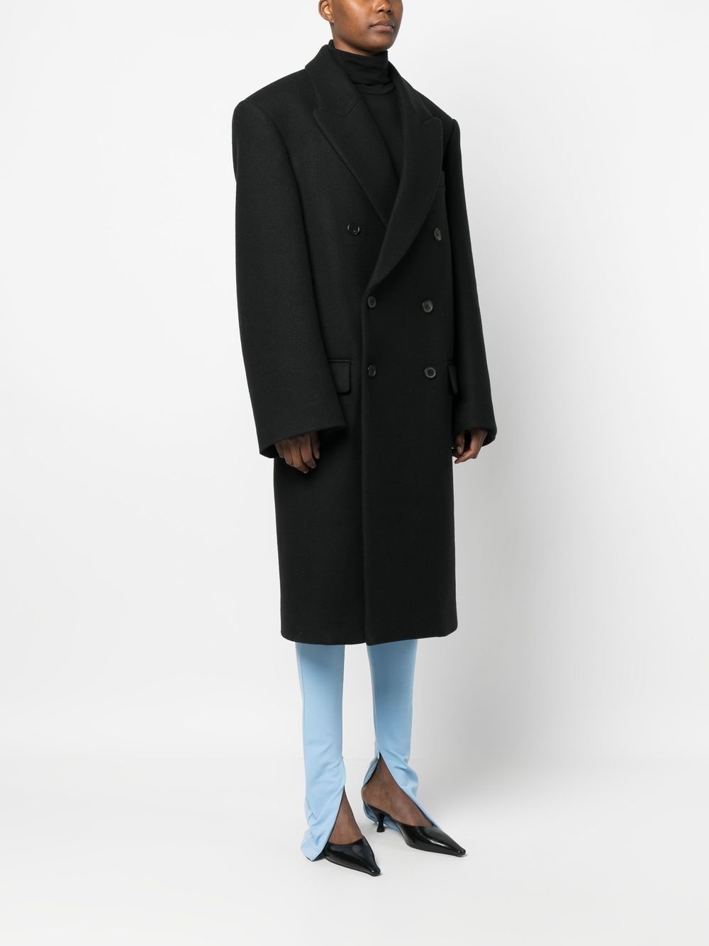 x Hailey Bieber virgin wool coat - 3