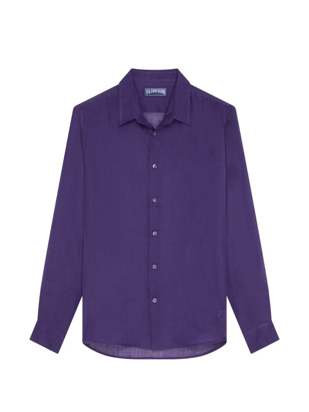 embroidered long-sleeve shirt - 1