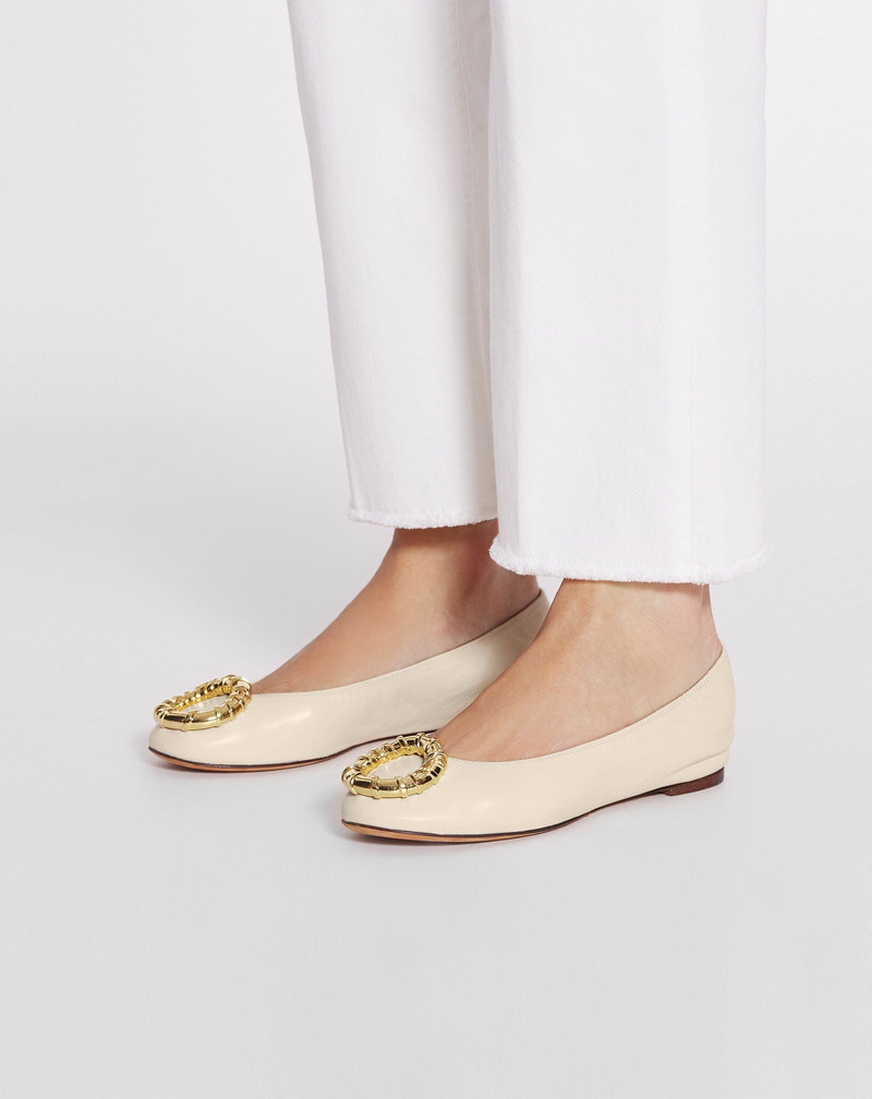 MELODIE LEATHER BALLERINA FLAT 6