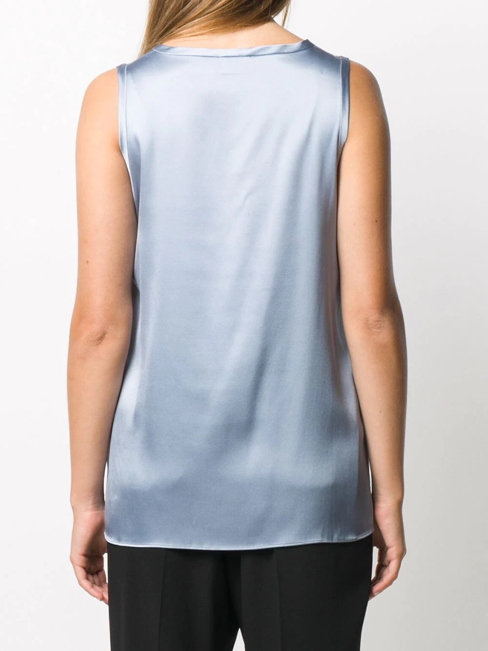 sleeveless v-neck top - 4