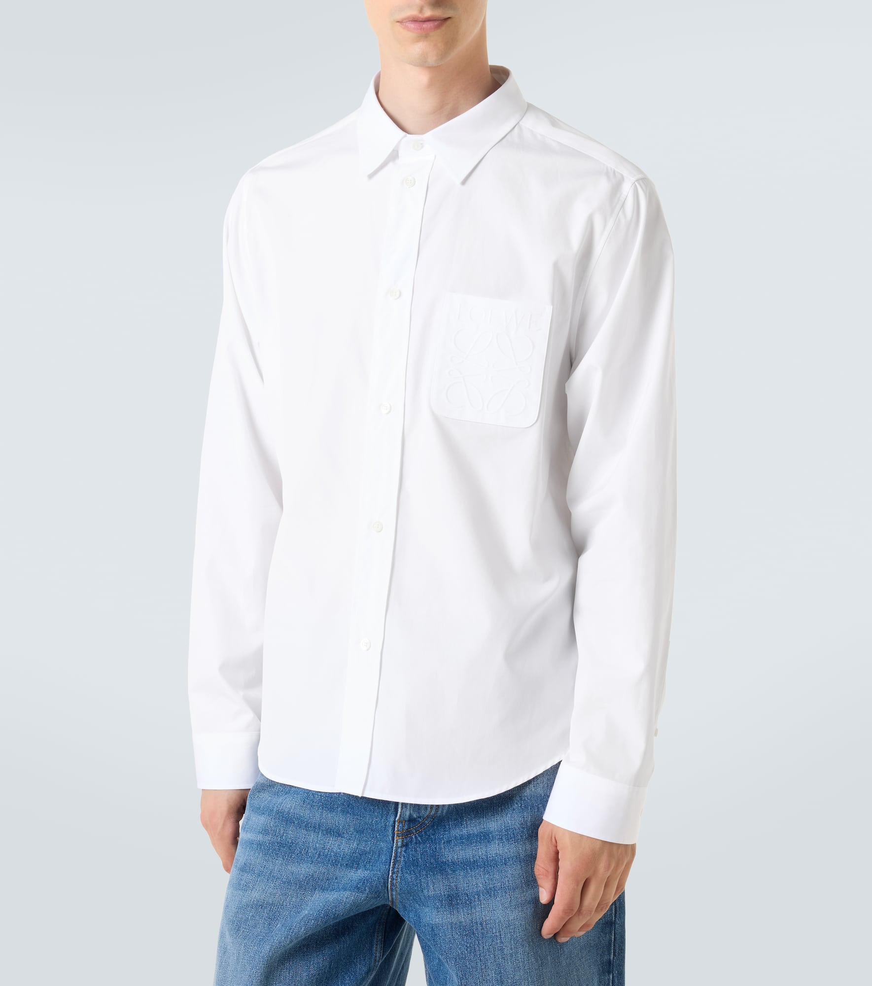 Anagram cotton poplin shirt - 3