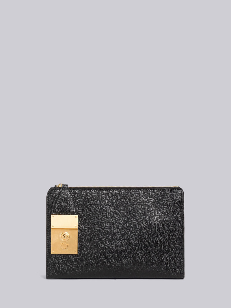 Pebble Grain Leather Mr. Thom Wristlet 1