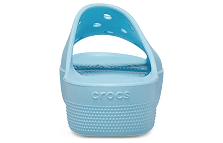 (WMNS) Crocs Classic Platform Slide 'Arctic' 208180-411 - 6