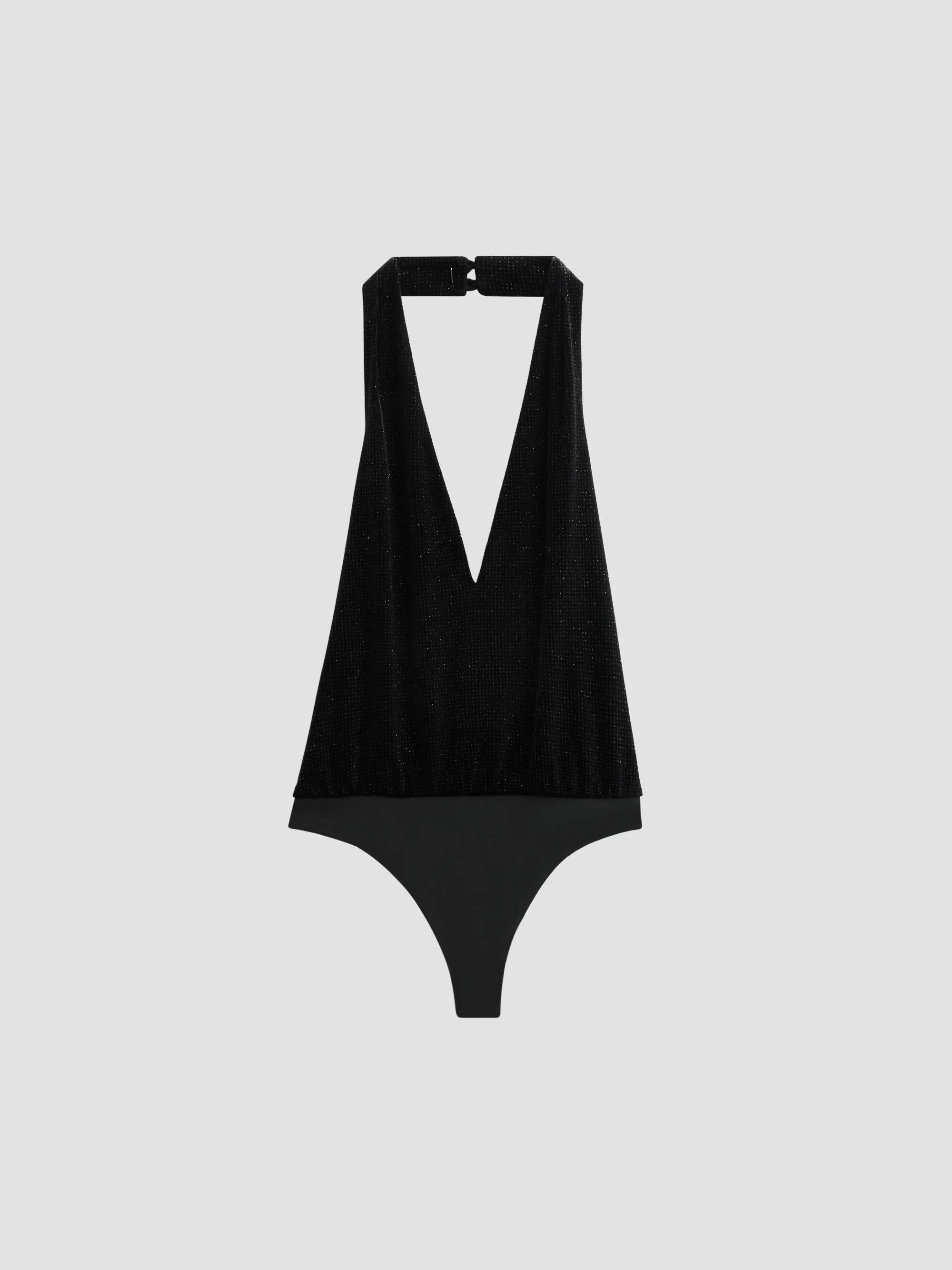 Women's Zia Embellished Bodysuit - Black - 1
