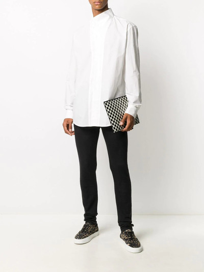 Balmain asymmetric collar shirt outlook