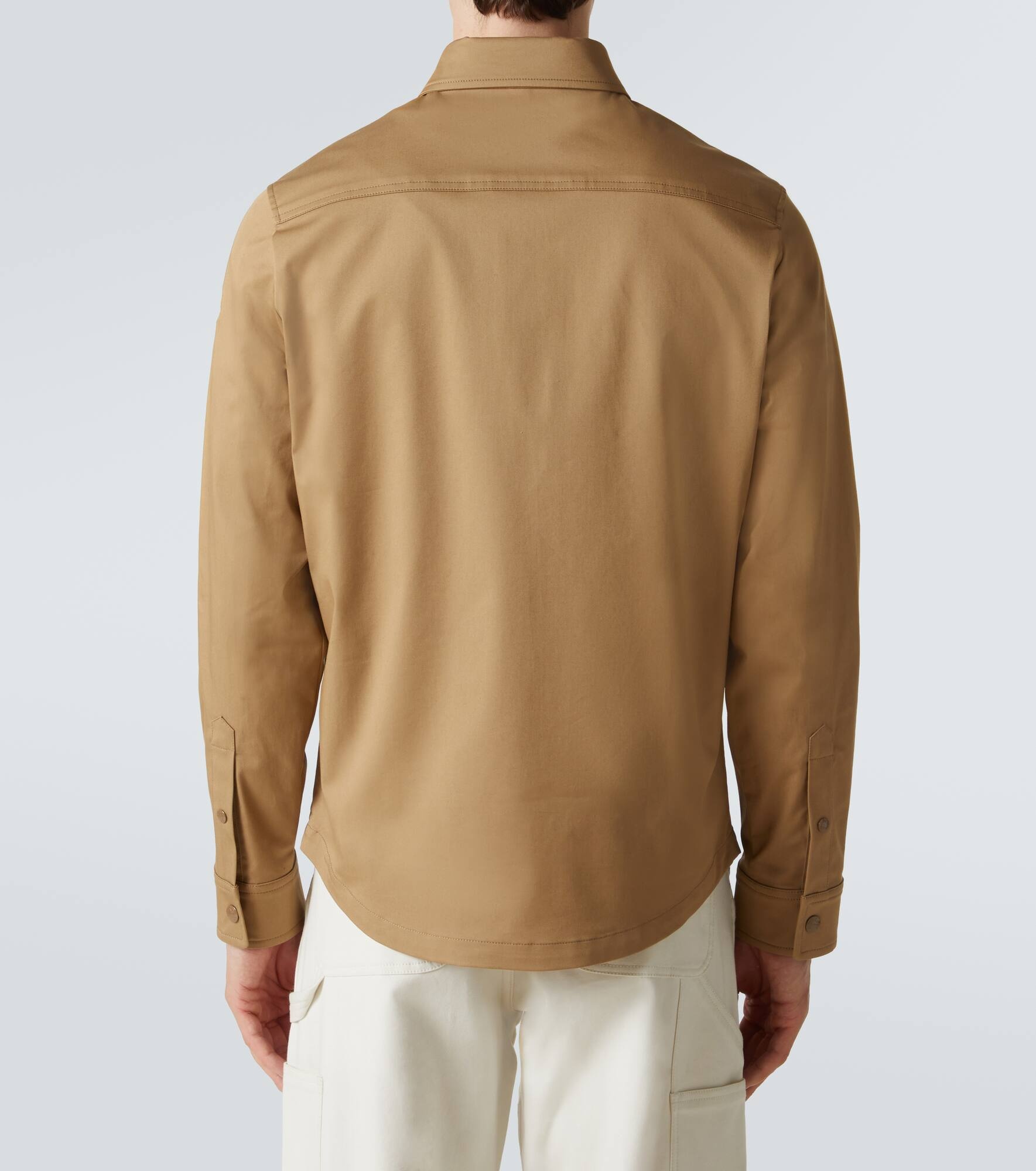 Cotton gabardine overshirt - 4