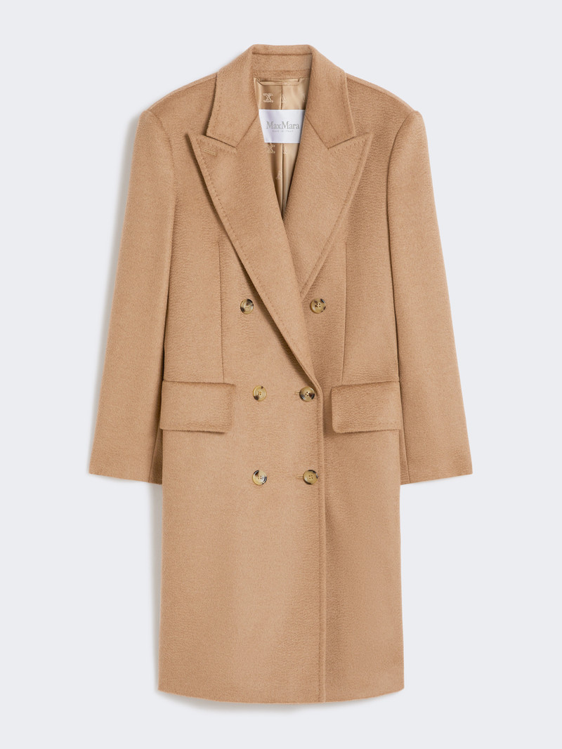 COSA Double-breasted camel coat 1