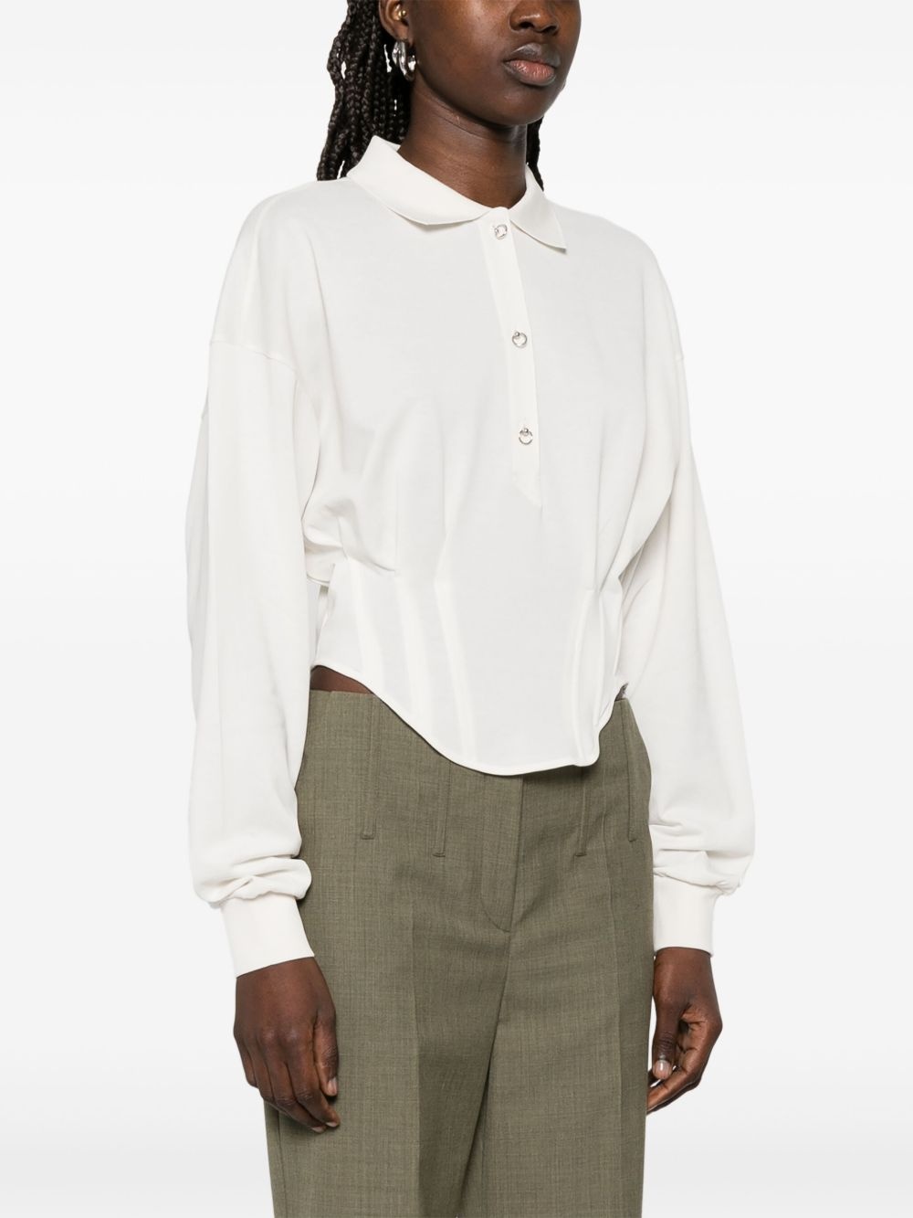 corseted polo shirt - 3