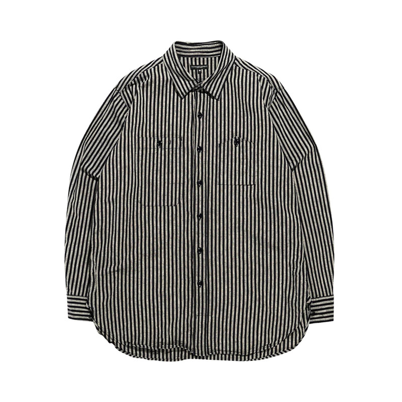 Engineered Garments Work Shirt 'Navy/Grey' 1