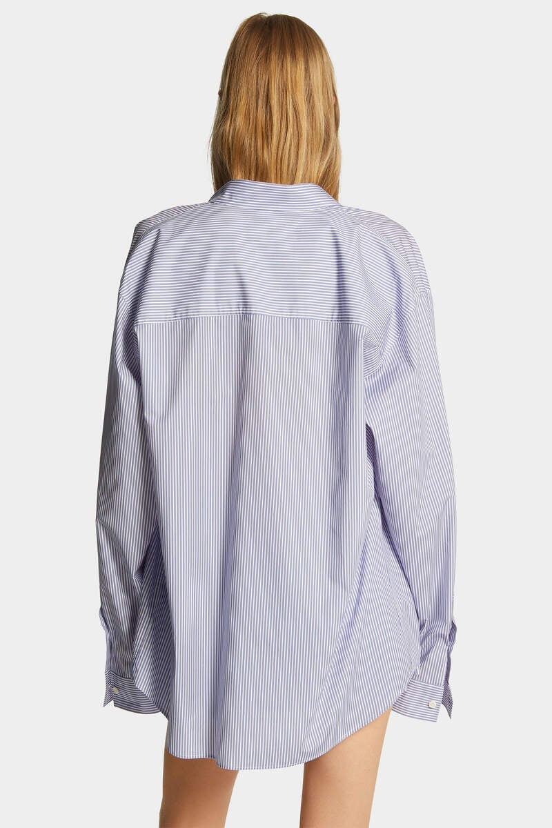 SUMMER LOVERS OVERSIZED PINSTRIPE SHIRT - 4