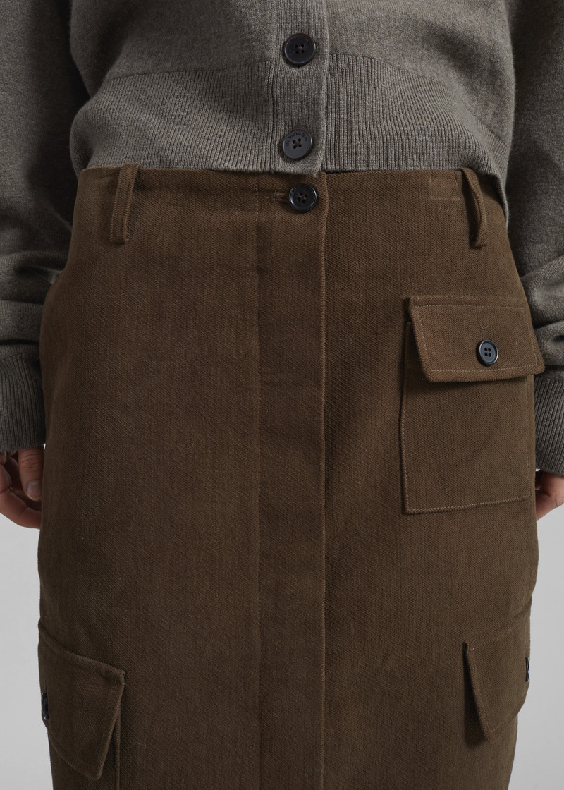 Mayenne Cargo Skirt - Brown 4