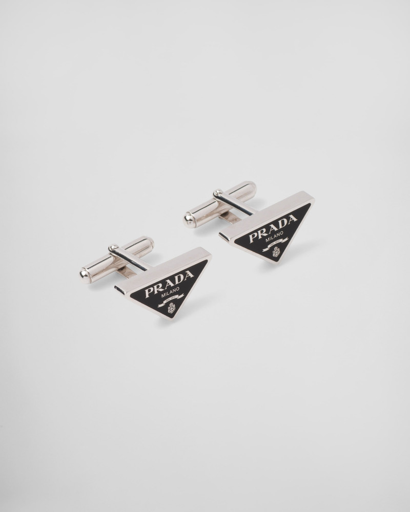Prada 925 sterling silver cufflinks outlook