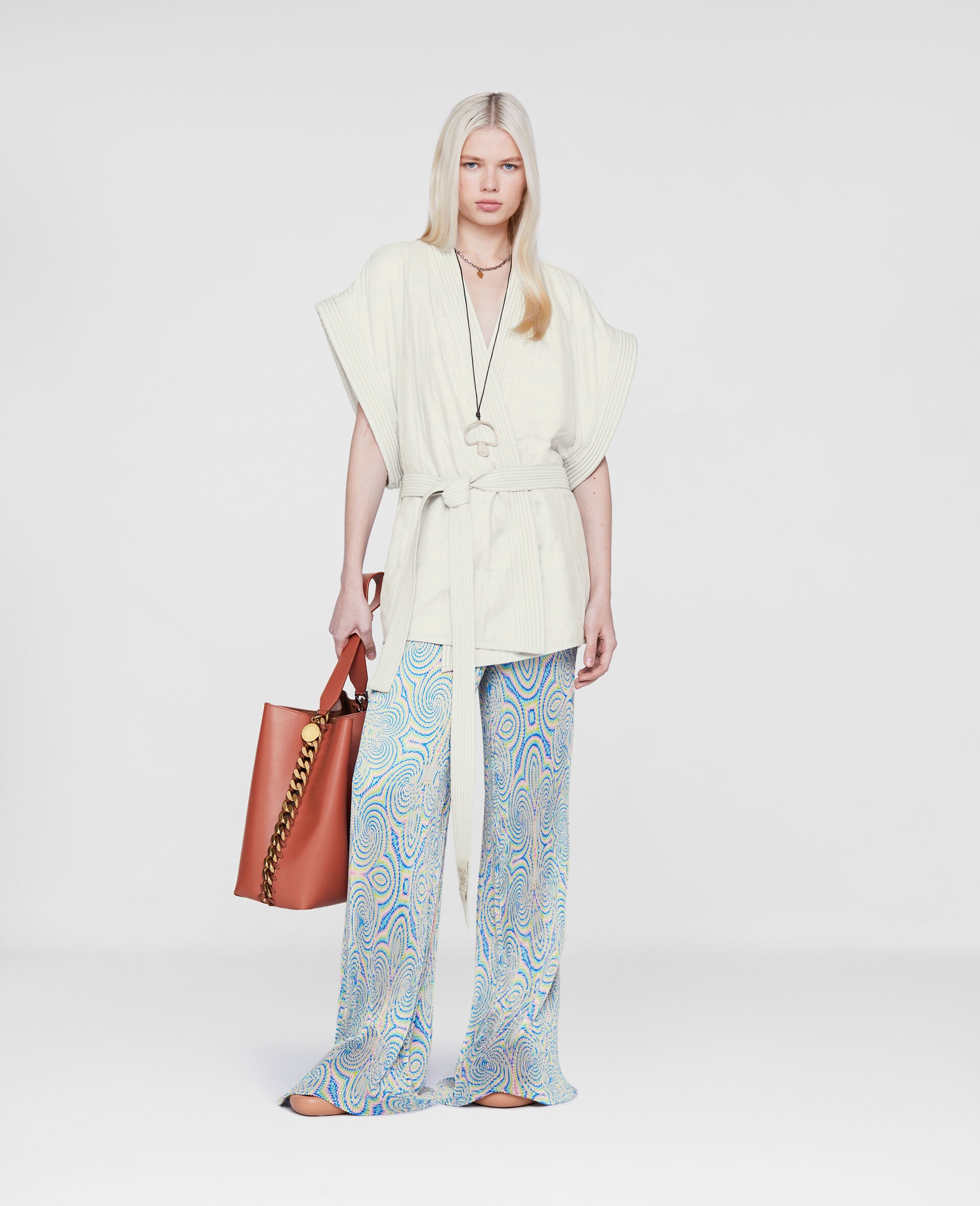 Kimono‐Inspired Belted Jacket - 2