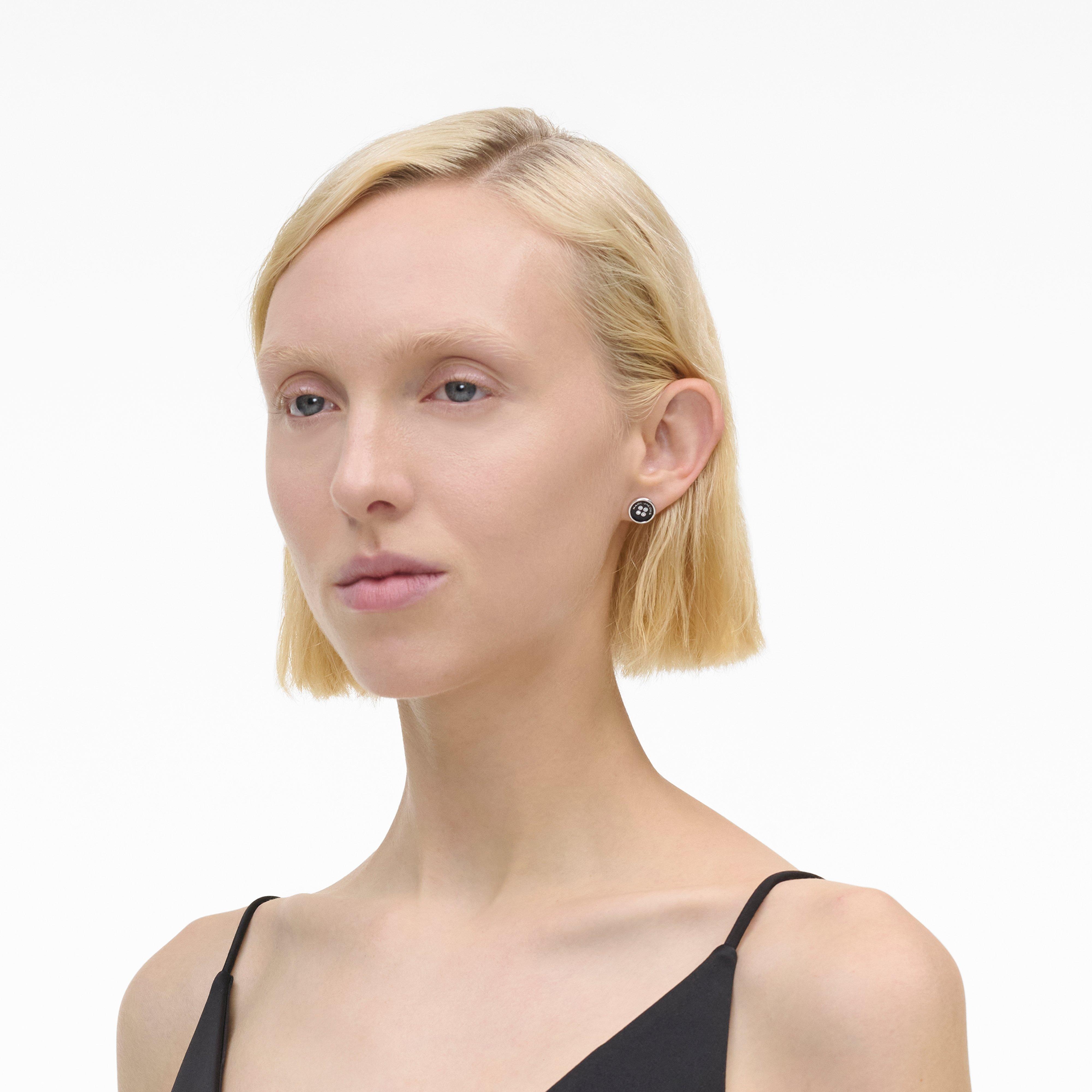 Marc Jacobs THE BUTTON STUD EARRINGS | REVERSIBLE
