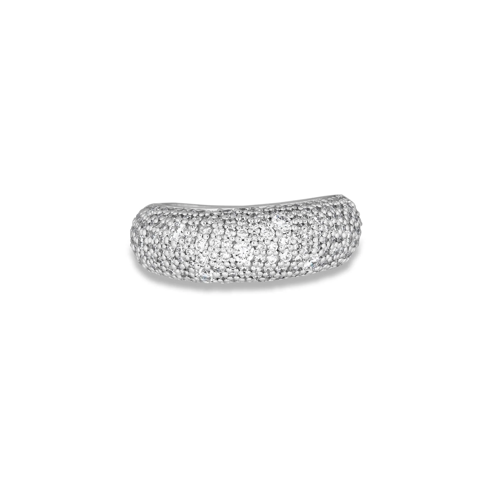 Balthazar Silver LAB-Created Diamond Ring - 1