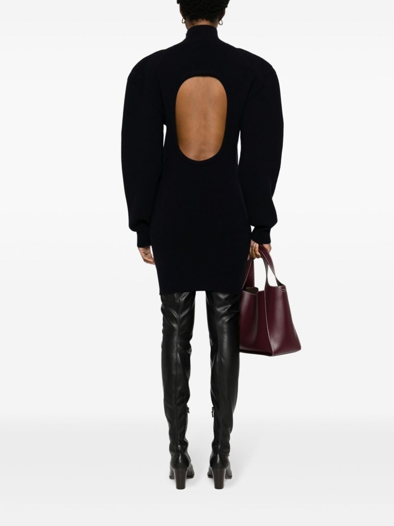 Stella McCartney high-neck backless dress outlook