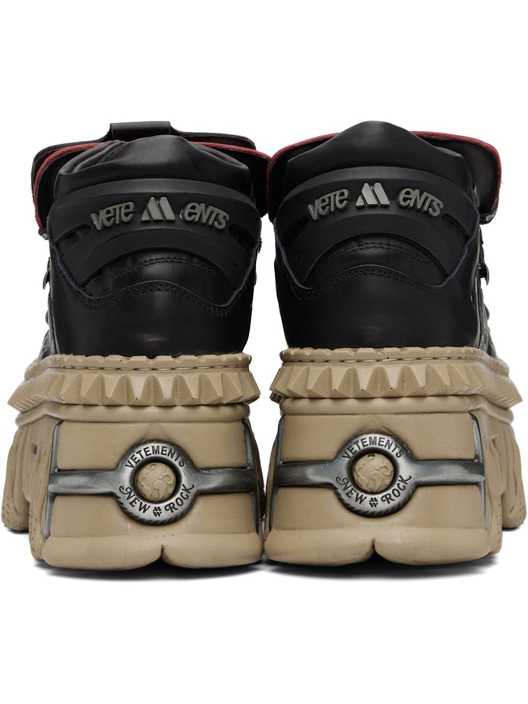 Black New Rock Edition Platform Sneakers - 2
