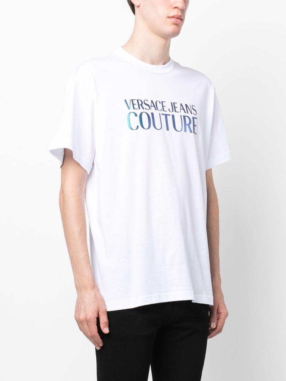 logo-print cotton T-shirt - 3