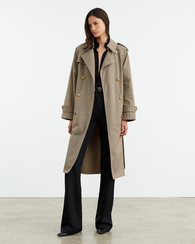 NILI LOTAN TOUSSAINT TRENCH COAT outlook